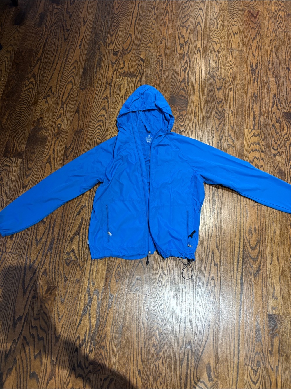 Men's Hooded Windbreaker Jacket - Blue